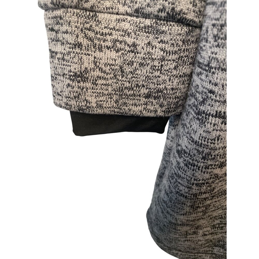 Womens Kenneth Cole Reaction Marled Gray Longl Zip-Up Hoodie XL Comfort Warm Uti - Picture 5 of 7